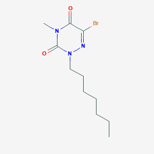 6-Bromo-2-heptyl-4-methyl-2H-[1,2,4]triazine-3,5-dione