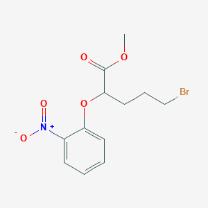 Methyl 5-bromo-2-(2-nitrophenoxy)valerate