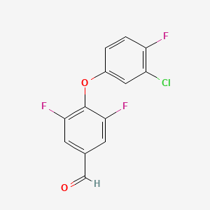4-(3-Chloro-4-fluorophenoxy)-3,5-difluorobenzaldehyde