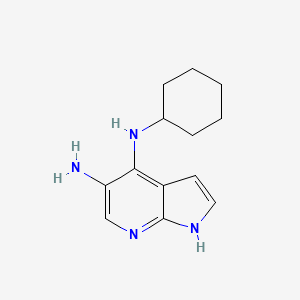 N-cyclohexyl-1H-pyrrolo[2,3-b]pyridine-4,5-diamine