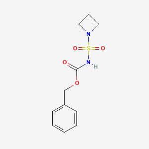 molecular formula C11H14N2O4S B8308397 Benzyl (azetidin-1-ylsulfonyl)carbamate 