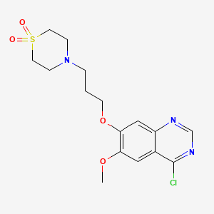 4-Chloro-7-(3-(1,1-dioxothiomorpholino)propoxy)-6-methoxyquinazoline