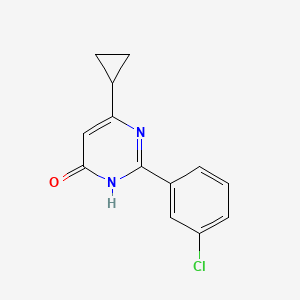 2-(3-chlorophenyl)-6-cyclopropylpyrimidin-4(3H)-one