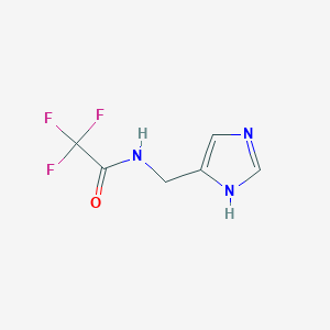molecular formula C6H6F3N3O B8308450 4-(Trifluoroacetamidomethyl)imidazole 