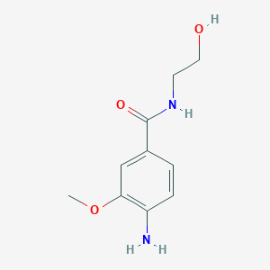 4-amino-N-(2-hydroxyethyl)-3-methoxybenzamide