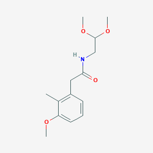 molecular formula C14H21NO4 B8308487 N-(2,2-dimethoxyethyl)-2-(3-methoxy-2-methylphenyl)acetamide 