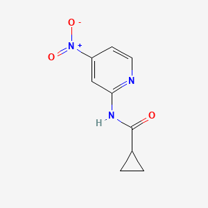 molecular formula C9H9N3O3 B8308569 N-(4-nitropyridin-2-yl)cyclopropanecarboxamide 