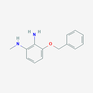 molecular formula C14H16N2O B8308591 2-amino-3-benzyloxy-N-methylaniline 