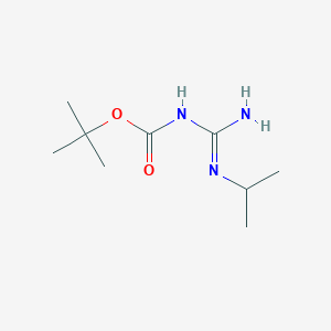 molecular formula C9H19N3O2 B8308593 N-isopropyl-N'-(tert-butoxycarbonyl)guanidine 