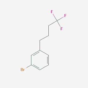 molecular formula C10H10BrF3 B8308619 Benzene, 1-bromo-3-(4,4,4-trifluorobutyl)- 