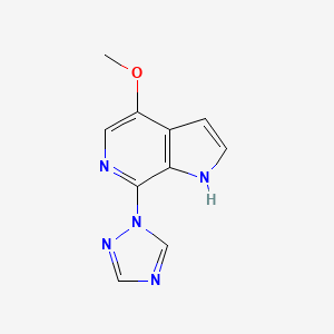 4-Methoxy-7-(1,2,4-triazol-1-yl)-6-azaindole