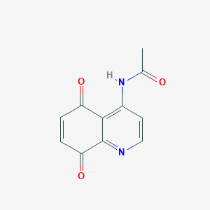 molecular formula C11H8N2O3 B8308874 4-Acetamidoquinoline-5,8-dione 