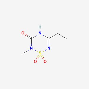 2H-1,2,4,6-Thiatriazin-3(4H)-one, 5-ethyl-2-methyl-, 1,1-dioxide