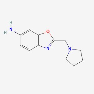 2-(Pyrrolidin-1-ylmethyl)benzoxazol-6-ylamine