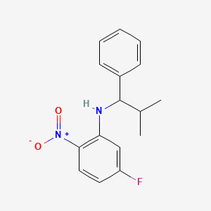5-Fluoro-n-(2-methyl-1-phenylpropyl)-2-nitrobenzenamine