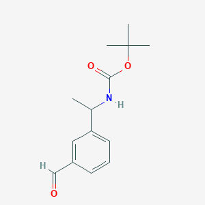tert-butyl N-[1-(3-formylphenyl)ethyl]carbamate