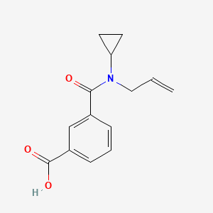 molecular formula C14H15NO3 B8308904 N-allyl-N-cyclopropyl-isophthalamic acid 
