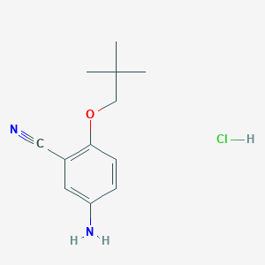 3-Cyano-4-neopentyloxyaniline hydrochloride