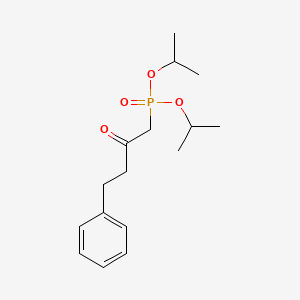 molecular formula C16H25O4P B8308996 Diisopropyl (2-oxo-4-phenylbutyl)phosphonate 