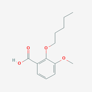 molecular formula C13H18O4 B8309004 3-Methoxy-2-pentyloxybenzoic acid 