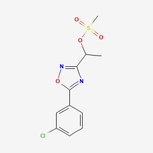 1-[5-(3-Chlorophenyl)-[1,2,4]oxadiazol-3-yl]ethyl methanesulfonate