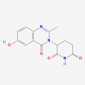3-(6-hydroxy-2-methyl-4-oxo-4H-quinazolin-3-yl)-piperidine-2,6-dione