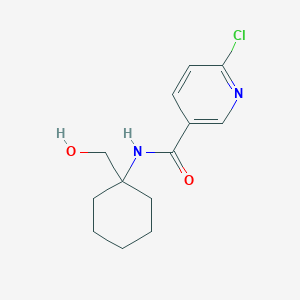 6-chloro-N-[1-(hydroxymethyl)cyclohexyl]nicotinamide