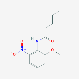 molecular formula C12H16N2O4 B8309441 N-(2-Methoxy-6-nitrophenyl)valeroamide 