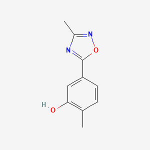 2-Methyl-5-(3-methyl-[1,2,4]oxadiazol-5-yl)-phenol