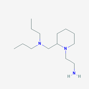 molecular formula C14H31N3 B8309453 2-[2-(Dipropylaminomethyl)piperidino]ethanamine 