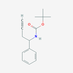 Tert-butyl 1-phenylbut-3-ynylcarbamate