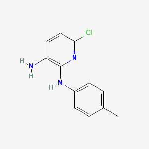 molecular formula C12H12ClN3 B8309982 3-Amino-6-chloro-pyridin-2-yl-p-tolyl-amine 
