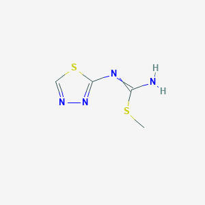 B8310163 Methyl N'-1,3,4-thiadiazol-2-ylcarbamimidothioate CAS No. 107645-88-5
