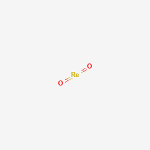 molecular formula ReO2<br>O2Re B083102 Rhenium(IV) oxide CAS No. 12036-09-8