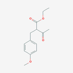 molecular formula C14H18O4 B8310310 Ethyl 2-(4-methoxybenzyl)-3-oxobutyrate CAS No. 36600-75-6