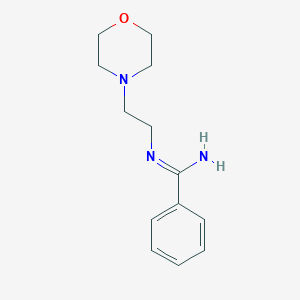 molecular formula C13H19N3O B8310577 N1-(2-morpholinoethyl)benzamidine 