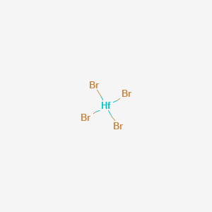 molecular formula Br4Hf B083106 Hafnium(4+);tetrabromide CAS No. 13777-22-5