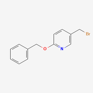 molecular formula C13H12BrNO B8310605 2-(Benzyloxy)-5-(bromomethyl)pyridine 