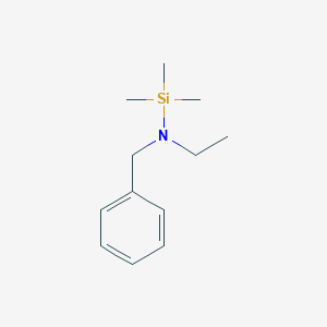 molecular formula C12H21NSi B083108 Silylamine, N-benzyl-N-ethyl-1,1,1-trimethyl- CAS No. 14629-66-4
