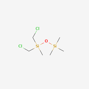 molecular formula C6H16Cl2OSi2 B8310826 Bis(chloromethyl)-tetramethyldisiloxane 