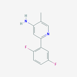 2-(2,5-Difluorophenyl)-5-methylpyridin-4-amine