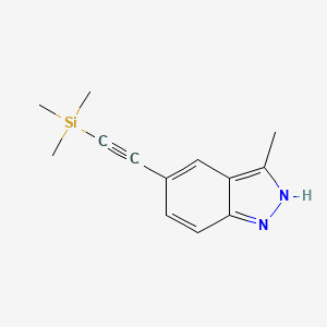 3-Methyl-5-(2-(trimethylsilyl)ethynyl)-1H-indazole
