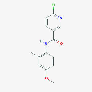 6-Chloro-N-(4-methoxy-2-methyl-phenyl)-nicotinamide