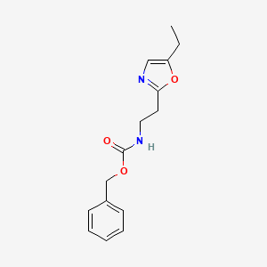 molecular formula C15H18N2O3 B8311221 Benzyl [2-(5-ethyloxazol-2-yl)ethyl]carbamate 