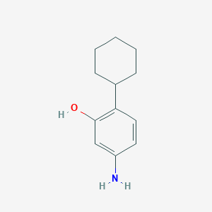molecular formula C12H17NO B8311378 5-Amino-2-cyclohexylphenol 