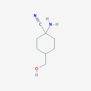 1-Amino-4-(hydroxymethyl)cyclohexanecarbonitrile
