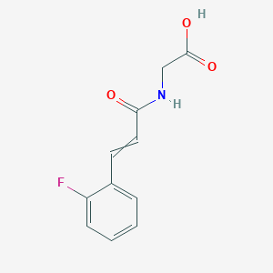 2-[3-(2-Fluorophenyl)prop-2-enoylamino]acetic acid