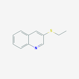 molecular formula C11H11NS B8311663 3-Ethylthioquinoline 
