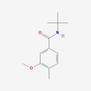molecular formula C13H19NO2 B8311760 N-tert-butyl-4-methyl-3-methoxybenzamide 