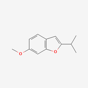 molecular formula C12H14O2 B8311787 2-Isopropyl-6-methoxybenzofuran 